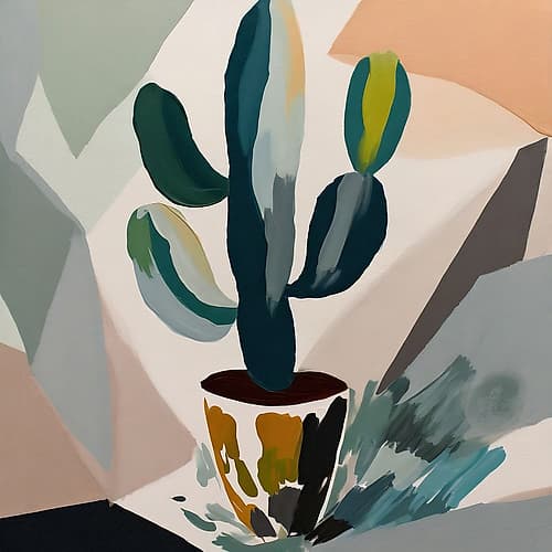Geometrys Green Art Print