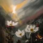 Glow of the Night Flowers Art Print