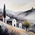 Hills of Hues Art Print