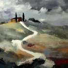 Hilltop Villa Art Print