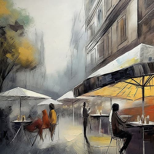 Latte and Drizzle Art Print