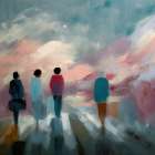 Lingering Farewells Art Print