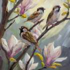 Magnolia Canopy Art Print