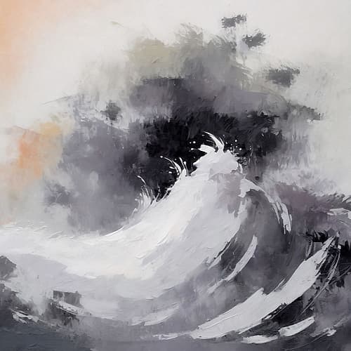 Marine Momentum Abstract Art Print