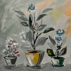 Serenity in the Pots Art Print