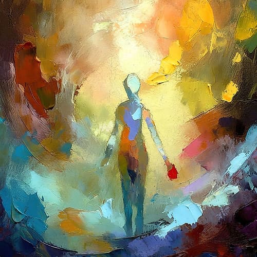 Shaded in Brilliance Abstract Art Print