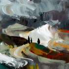 Tuscan Peaks and Valleys Art Print