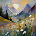 Vibrant Dusk Art Print