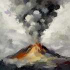 Volcanic Verve Art Print