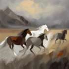 Wild Horses of the West Art Print