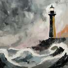Surge In the Current Coastal Print