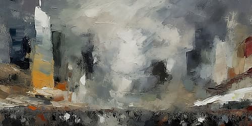 Spectacle in the City Abstract Art Print