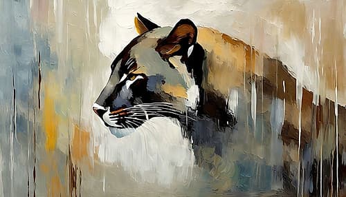 Portrait of a Panther Art Print