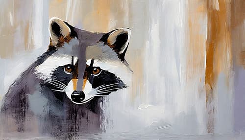 Raccoon Stare Art Print