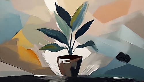 Chlorophyll Constructs Minimalist Print