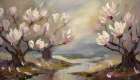 Impression of Magnolias Art Print