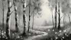Monochrome Serenity Art Print