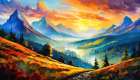 Radiant Valley Art Print