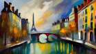 Along the Seine III Art Print