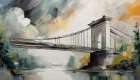Chain Bridge Sunset III Art Print