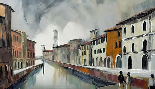 Echoes Along the Canal Art Print