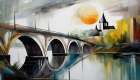LHeure Bleue on the Seine Art Print