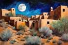 Adobe Village Art Print