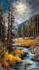 Autumn Stream Art Print