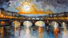 Bridging the Seine Art Print