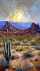 Cactus Glow Art Print