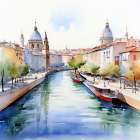 Canal Of The City Art Print