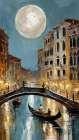 Canal Serenade Art Print