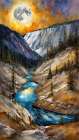 Canyon Stream Art Print