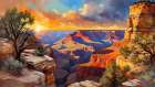 Canyon Sunset Art Print
