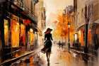 Chic Stroll Art Print