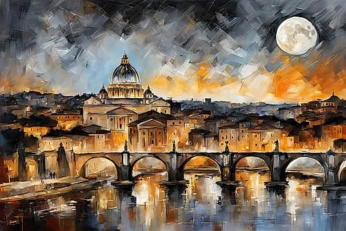 City At Night Art Print