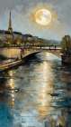 City Bridge At Dusk Art Print