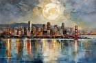 City Glow Art Print