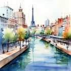 City River Walk Art Print