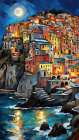 Colorful Manarola Village Art Print