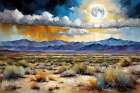 Desert Clouds Art Print