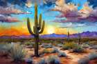 Desert Dusk Art Print