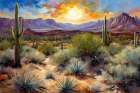 Desert Glow Art Print