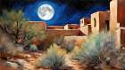 Desert Moon Art Print