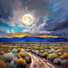 Desert Path Art Print