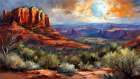 Desert Sunset Art Print