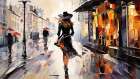 Elegant Stroll Art Print