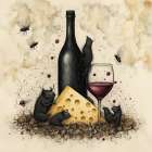 Fermented Fancies and Cheesy Dreams Art Print