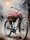 Flowers In a Basket Art Print