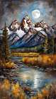 Glacier Lake Art Print